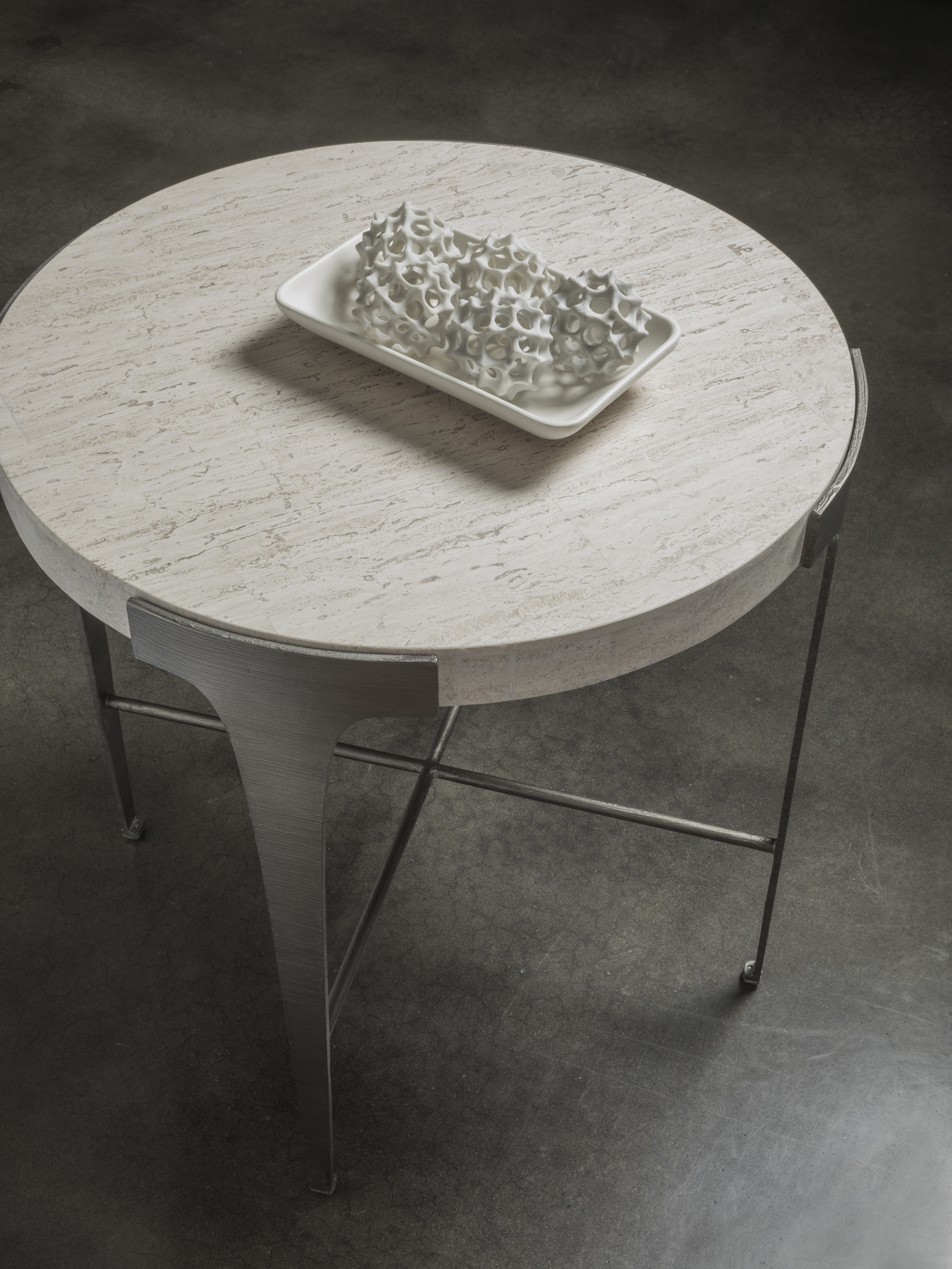 Contemporary Round End Table