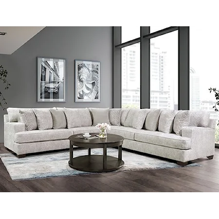 Contemporary 4-Seat Sectional Sofa
