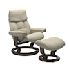 Stressless by Ekornes Stressless Ruby Small Ruby Classic Recliner & Ottoman