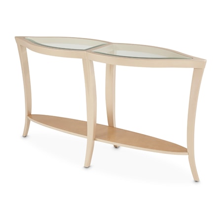 Malibu Crest Console Table - Chardonnay