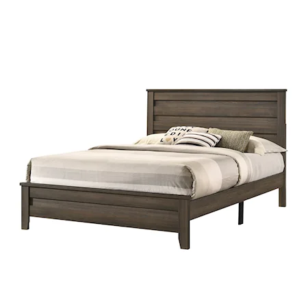 Marley Contemporary Queen Panel Bed in One Box