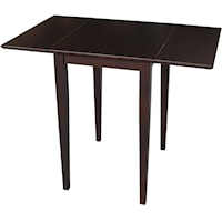 Transitional Rectangular Dining Table with Drop Leaves