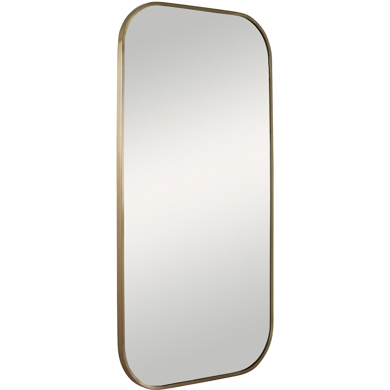 Uttermost Mirrors - Oval Taft Plated Brass Mirror