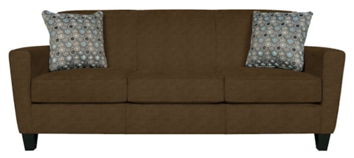 Transitional Sofa with High Tapered Legs