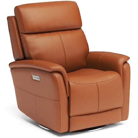 Swivel Recliner with Power Headrest & Lumbar