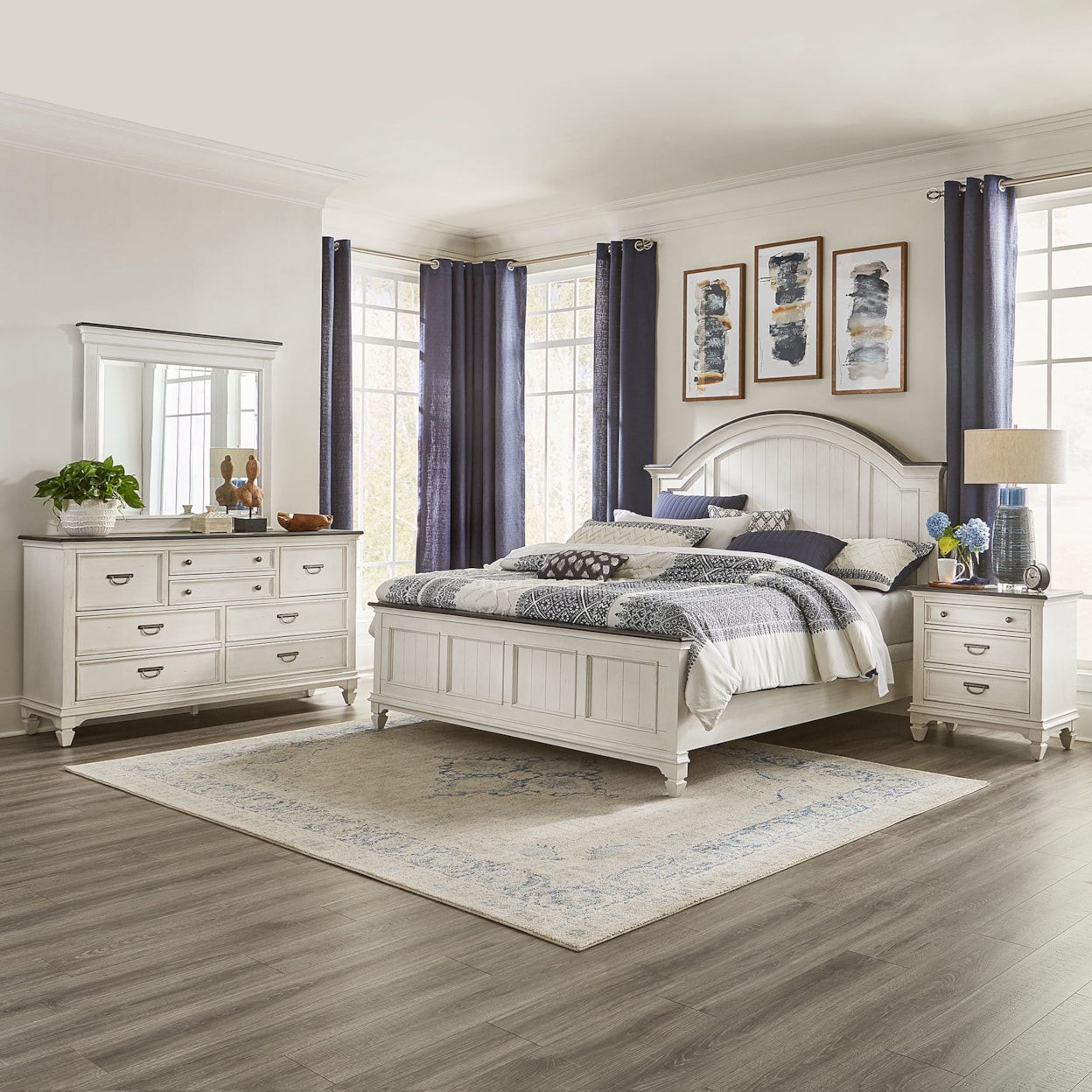 Liberty Furniture Allyson Park 4-Piece Queen Bedroom Set