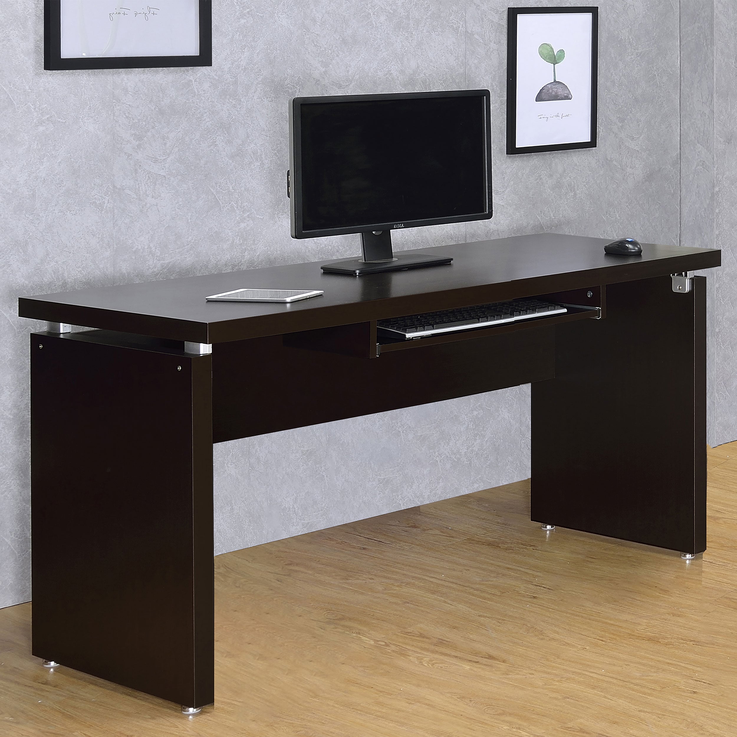 55-inch Computer Desk w/ Keyboard Drawer