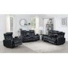 Prime Lavon Dual-Power Leatherette Reclining Sofa