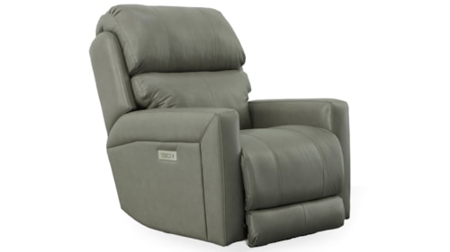 Casual Power Recliner with Power Adjustable Lumbar Support and Power Headrest