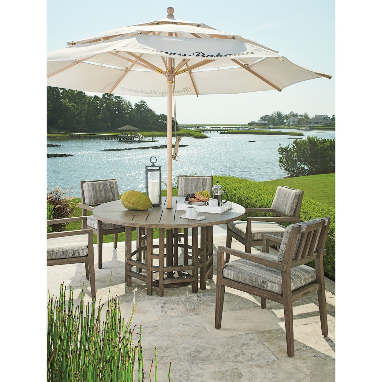 Tommy Bahama Outdoor Living La Jolla Round Dining Table