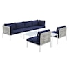 Modway Harmony Outdoor 8-Piece Aluminum Sectional Sofa Set