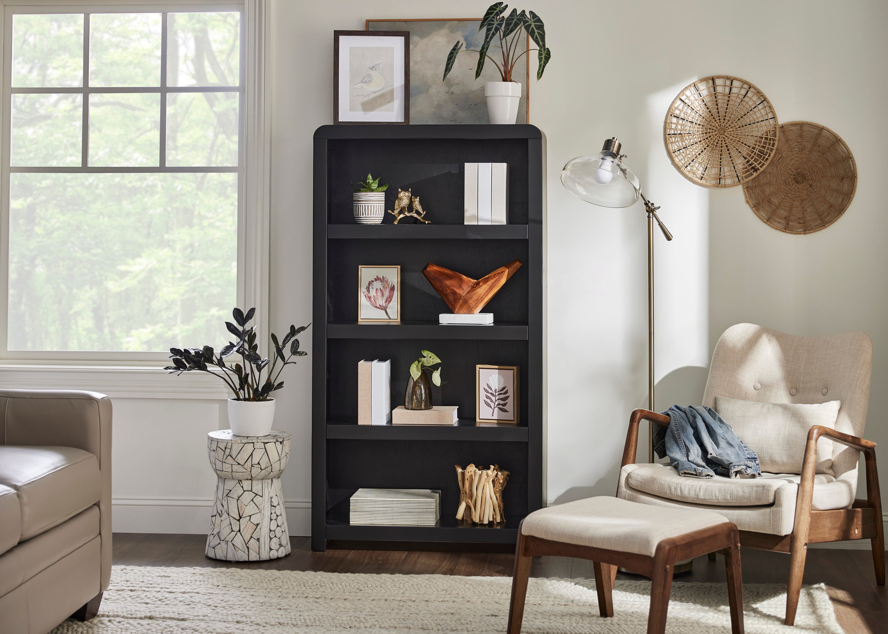 Aspenhome Taylor 4-Shelf 60" Bookcase