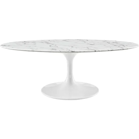 48" Oval-Shaped Coffee Table