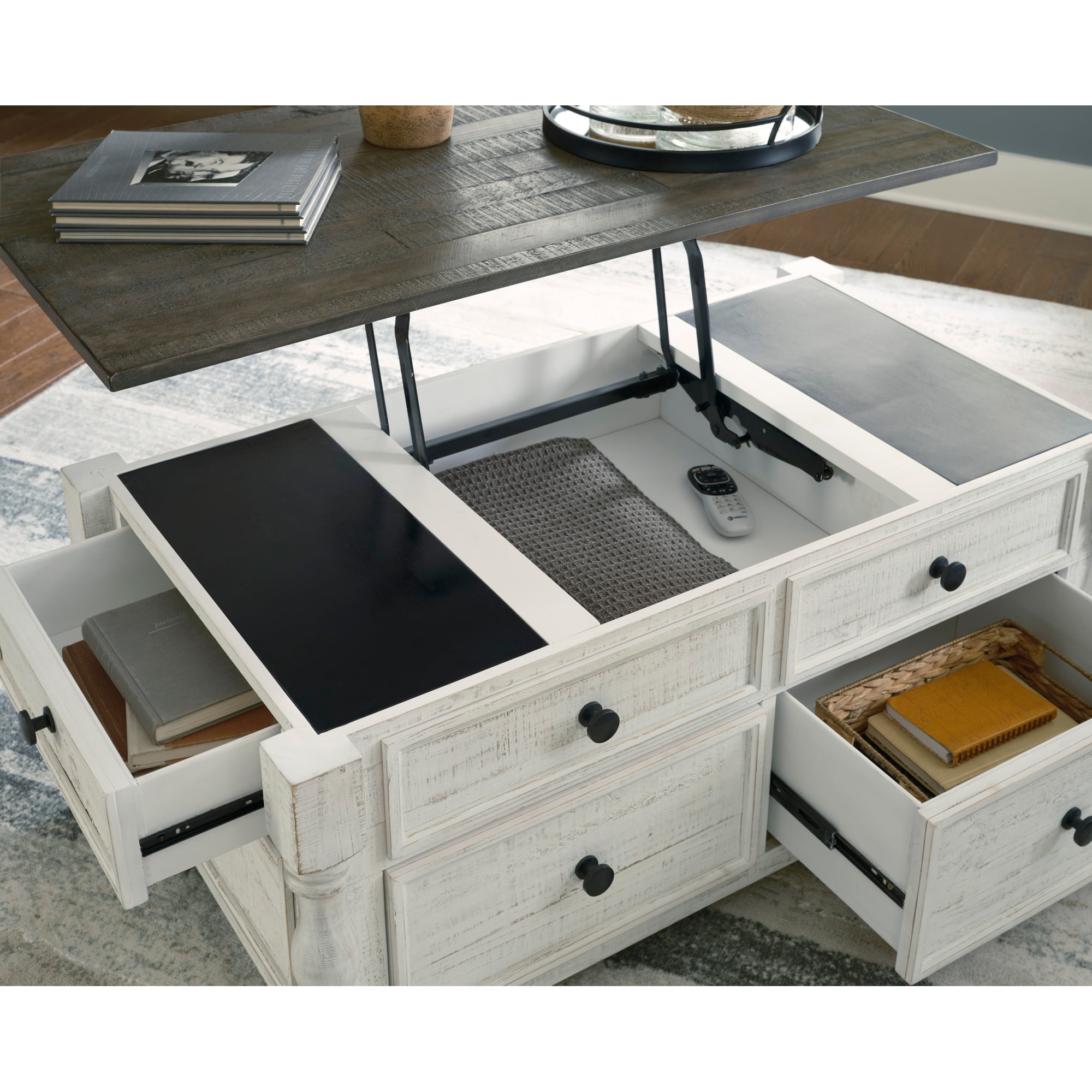 Signature Design by Ashley Havalance T99420 TwoTone LiftTop Coffee