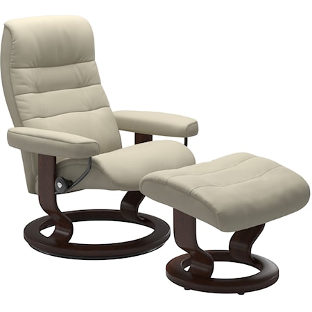Large Opal Classic Chair & Ottoman
