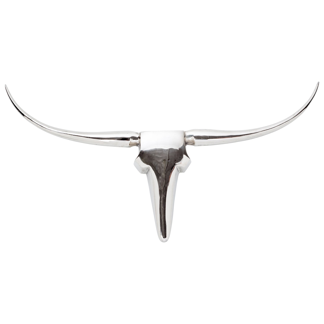 Moe's Home Collection Wall Décor Longhorn Wall Decor Large Silver