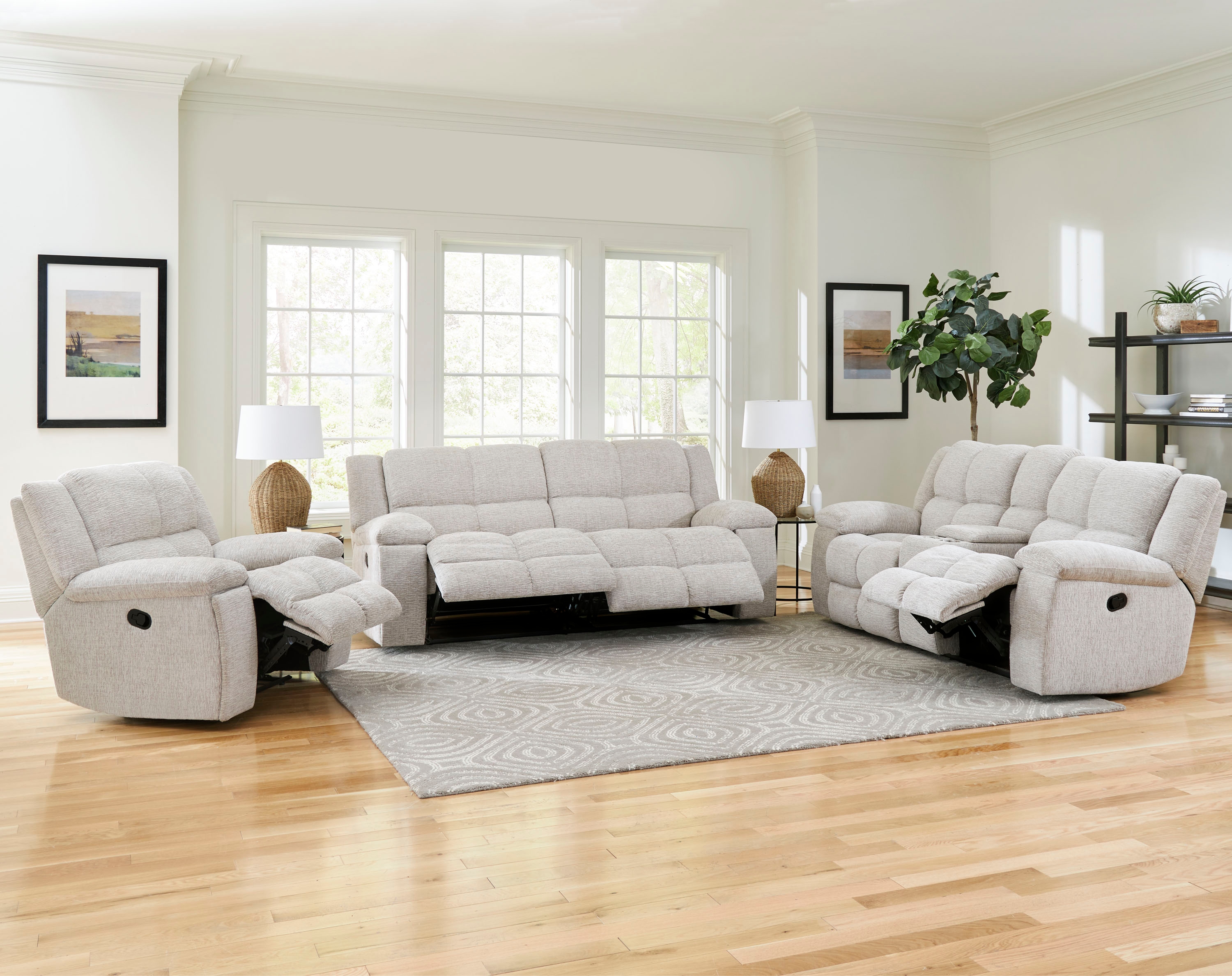3-Piece Manual Reclining Living Set
