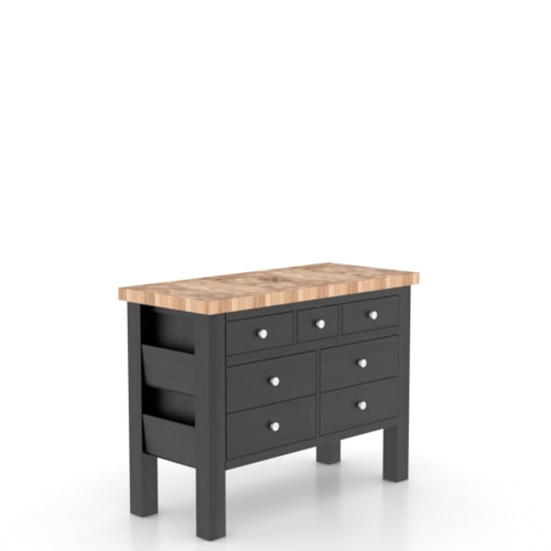 Transitional Customizable Kitchen Island