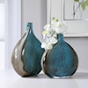 Uttermost Accessories - Vases and Urns Adrie Art Glass Vases, S/2