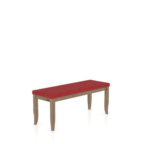 Farmhouse Dining Bench with Upholstered Seat