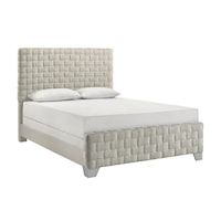 Contemporary Upholstered Bed - Queen