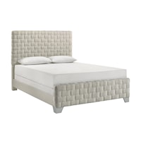 Contemporary Upholstered Bed - King