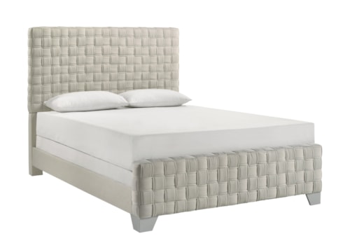 Contemporary Upholstered Bed - King
