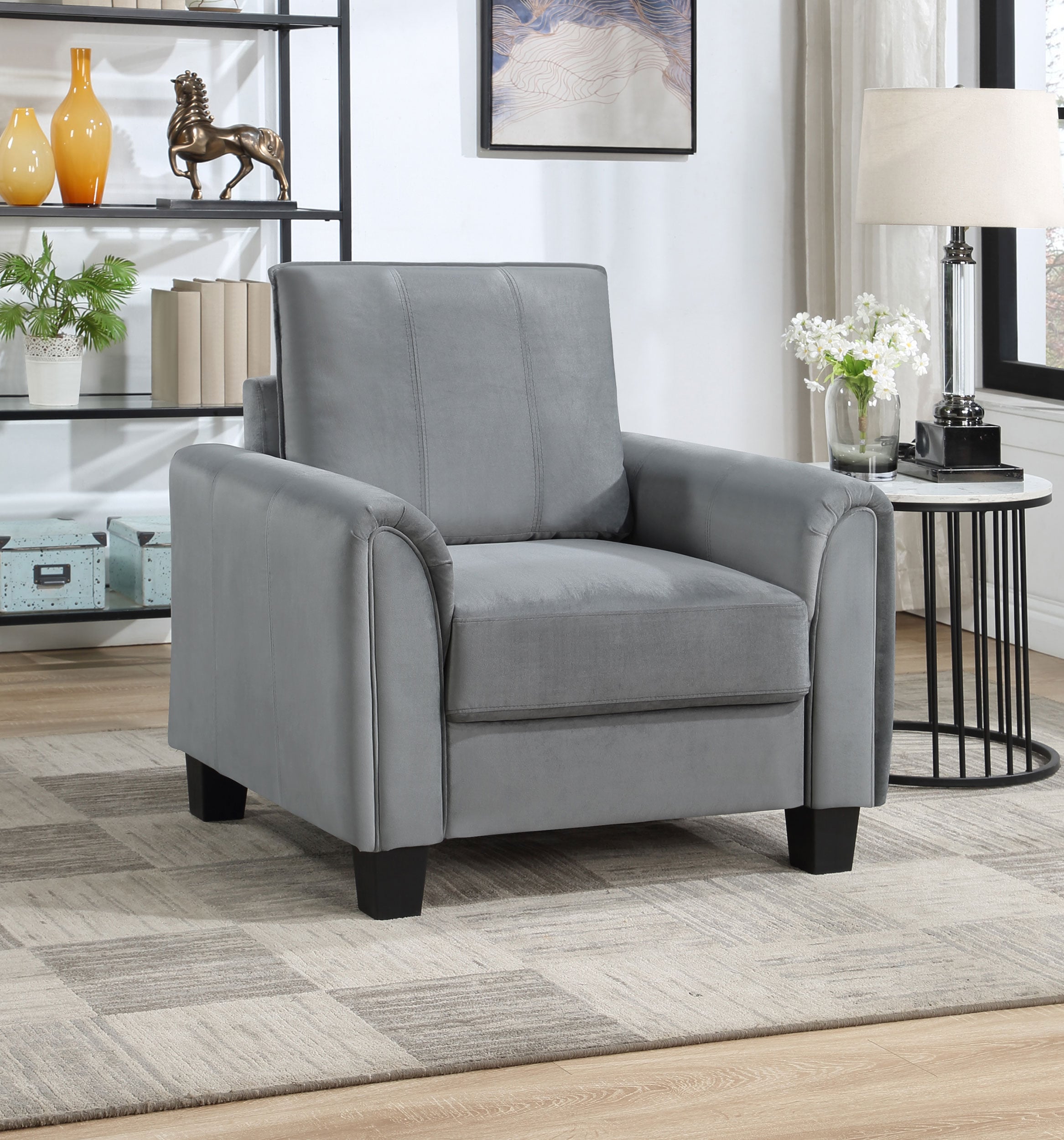 Davis Rolled Arm Accent Chair