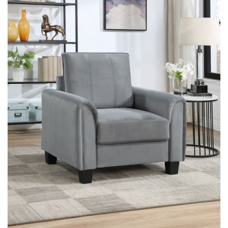 Davis Rolled Arm Accent Chair