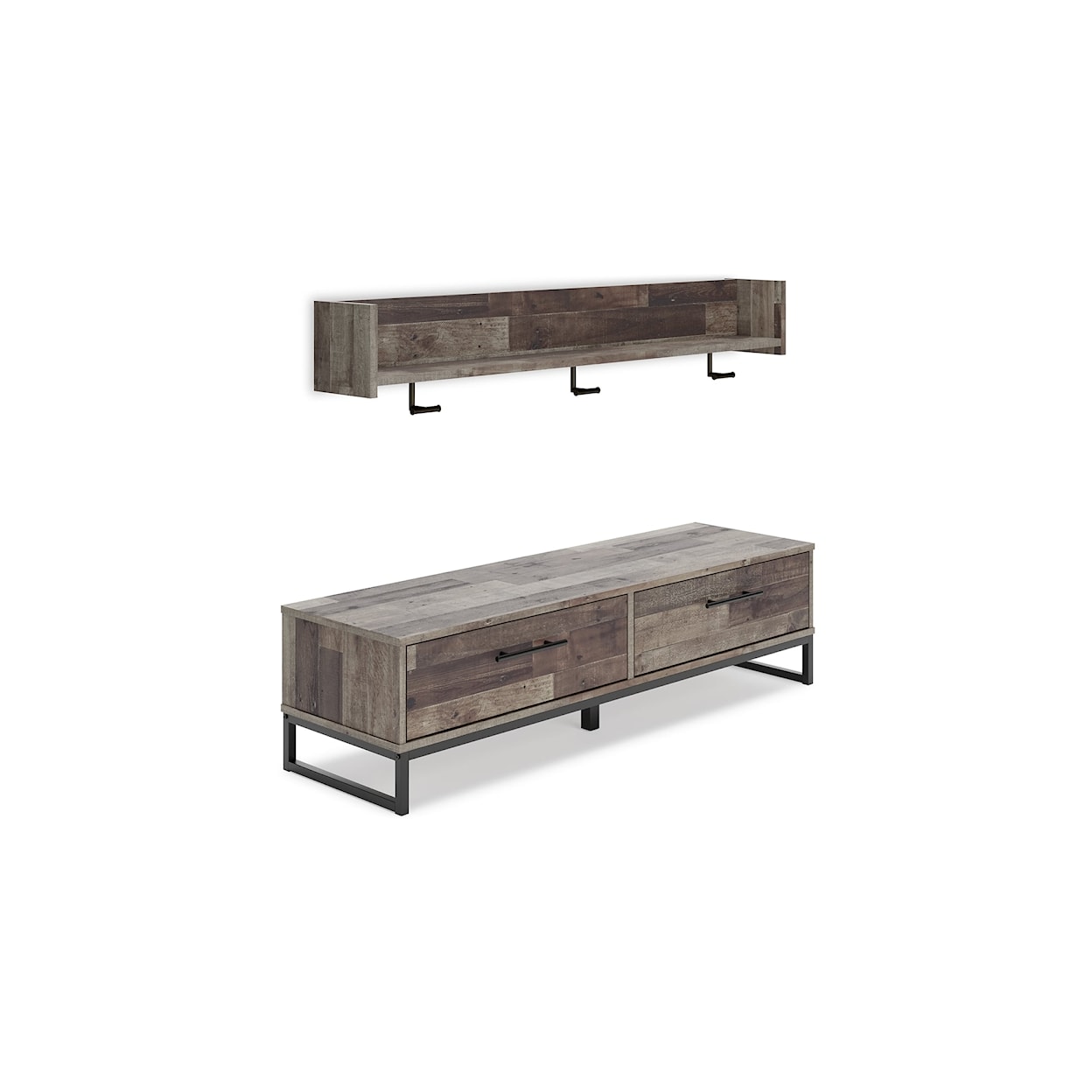 Signature Design by Ashley Neilsville Bench with Coat Rack