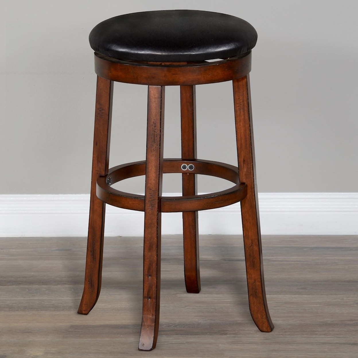 Sunny Designs Tuscany 30"H Swivel Stool, Cushion Seat