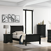 Transitional 3 Piece Twin Bedroom Set