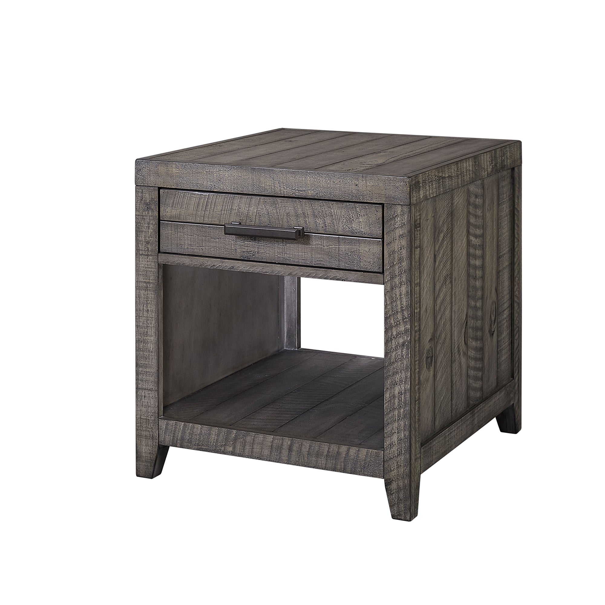 stone gray end table