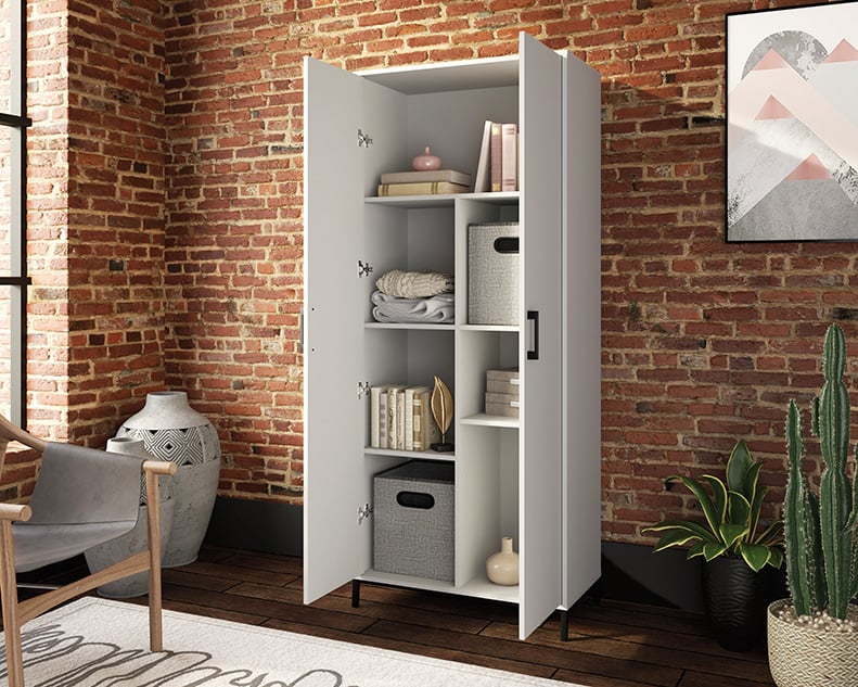 North Avenue Tall 2-Door Storage Cabinet