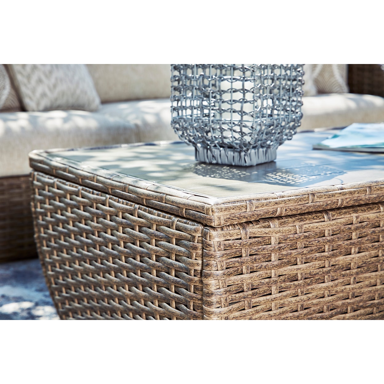 Ashley Signature Design Sandy Bloom Outdoor Coffee Table