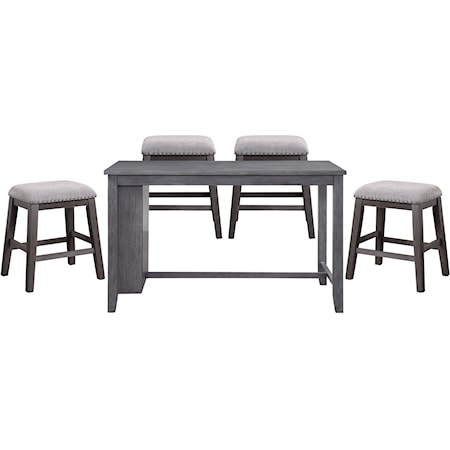 5-Piece Counter Height Table Set