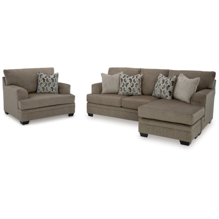 Sofa Chaise And Oversized Chair