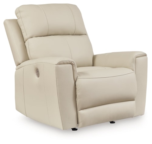 Leather Match Power Rocker Recliner