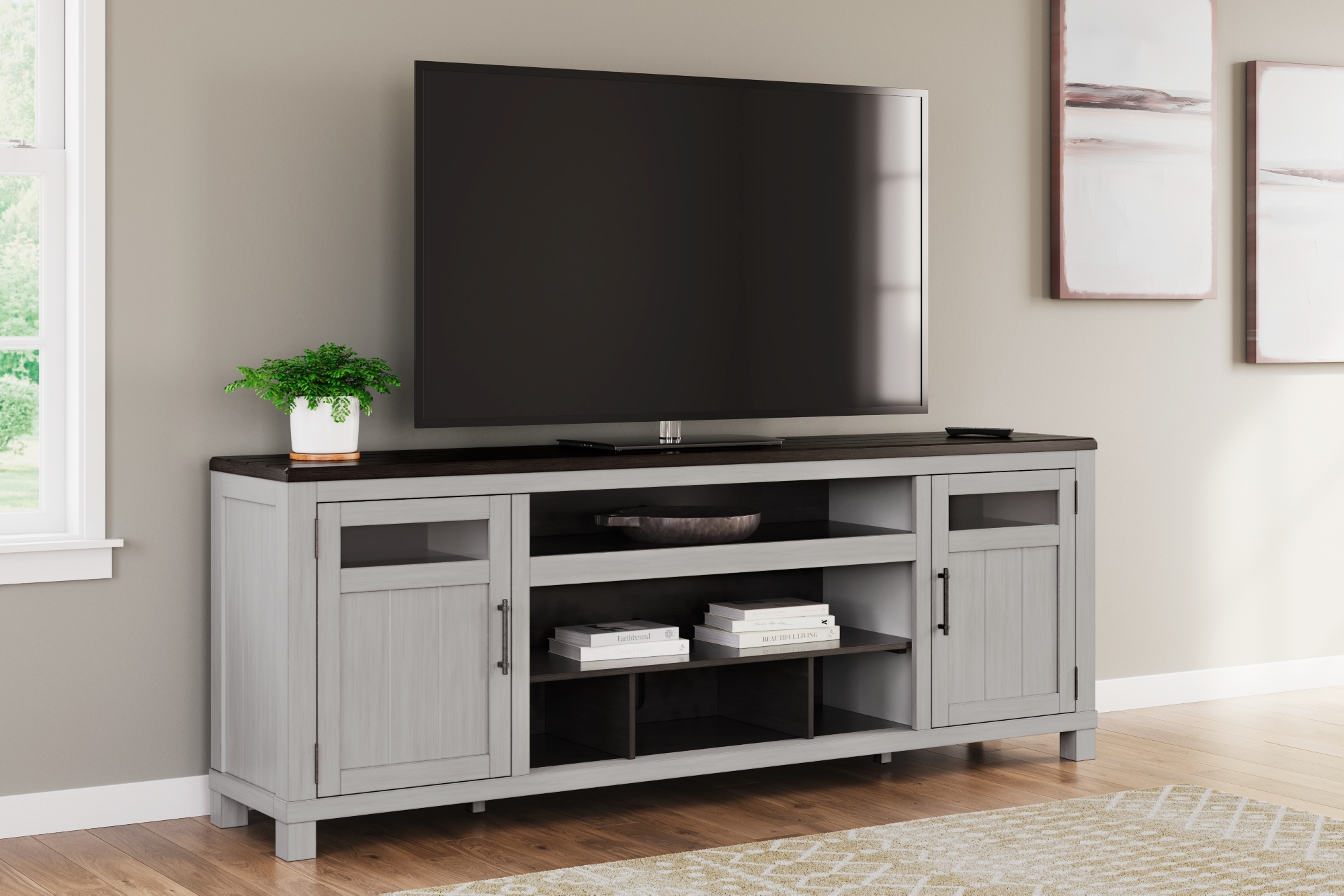XL TV Stand W/ Fireplace Option