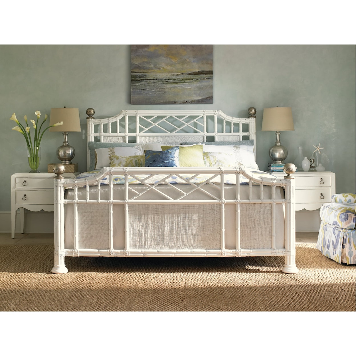 Tommy Bahama Home Ivory Key Queen Bedroom Group