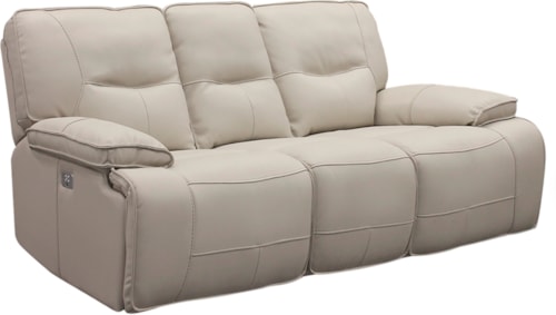 Casual Power Dual Reclining Sofa with Power Headrests