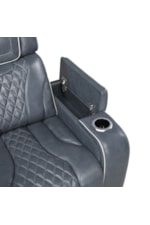Homelegance Apex Transitional Power Recliner with Storage Arms