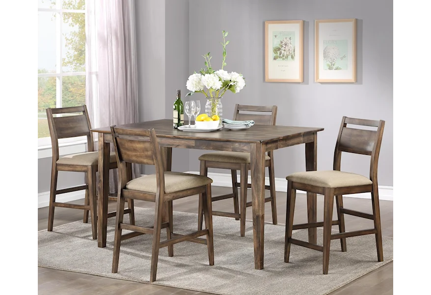 Zoey 5-Piece Counter Table Set by Winners Only at Pilgrim Furniture City