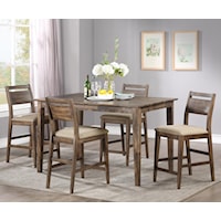 Rustic 5-Piece Counter Table Set