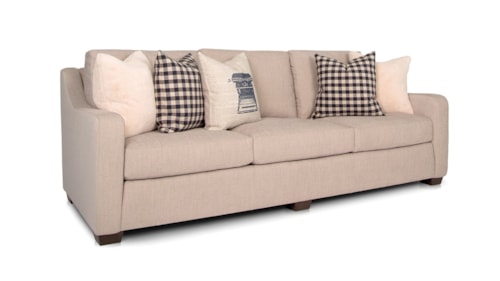 Customizable 102 Inch Sofa with Track Arms