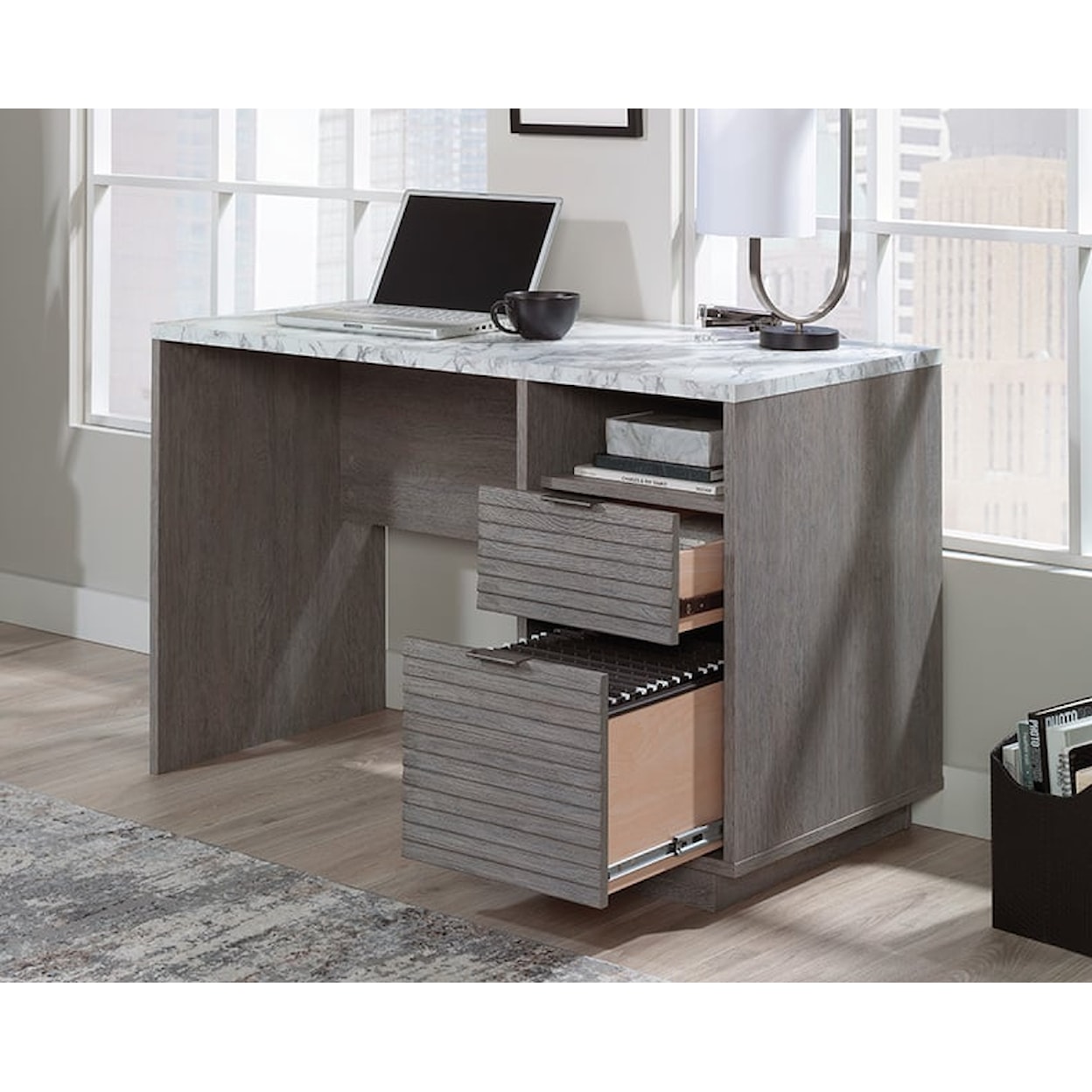 Sauder East Rock Two-Drawer Office Desk