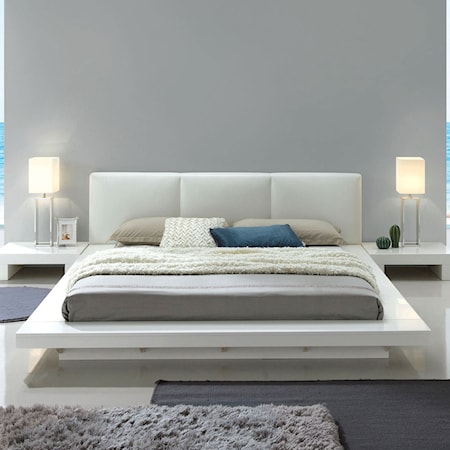 Contemporary California King Platform Bed