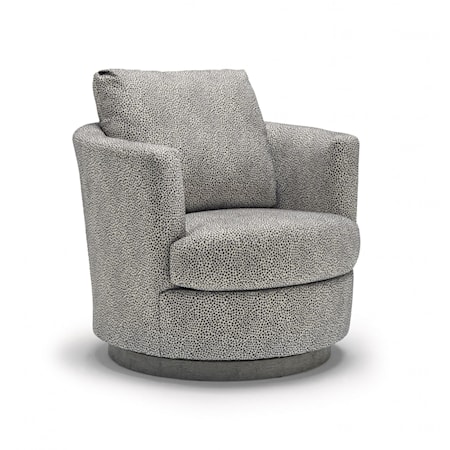 Swivel Barrel Chair