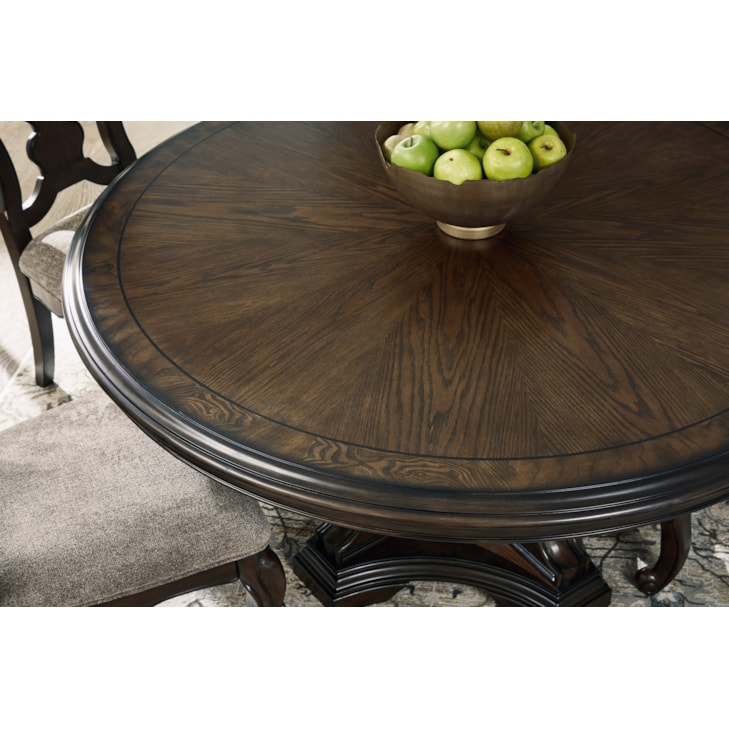 Maylee Dining Table - Dark Brown - (D947D7) Maylee Dining Table - Dark Brown - (D947D7)