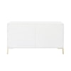 Accentrics Home Accents White and Gold Six Drawer Dresser